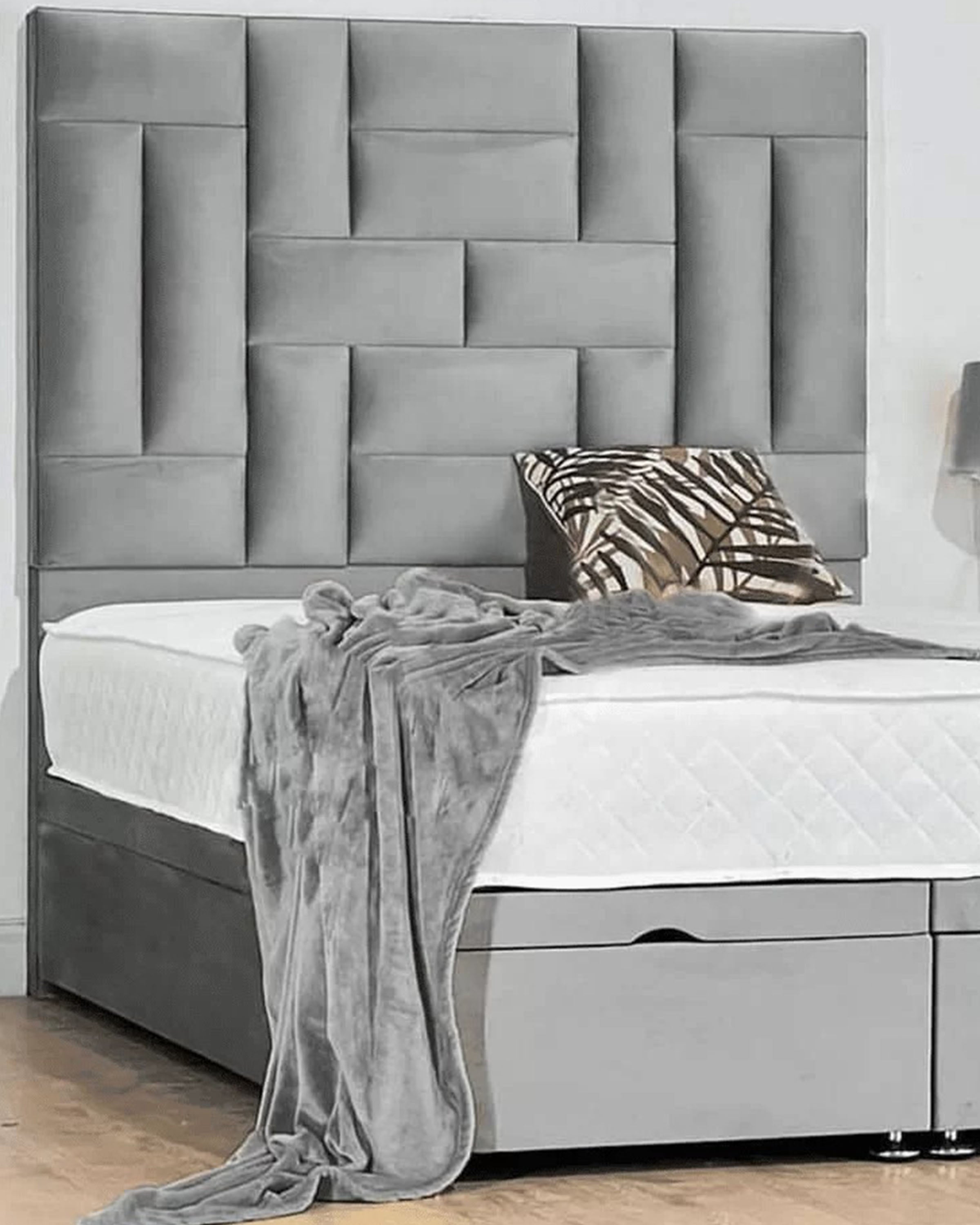 Olivia High Headboard Divan Ottoman Bed