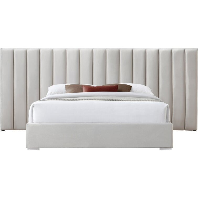 Wide Panel Headboard Bed