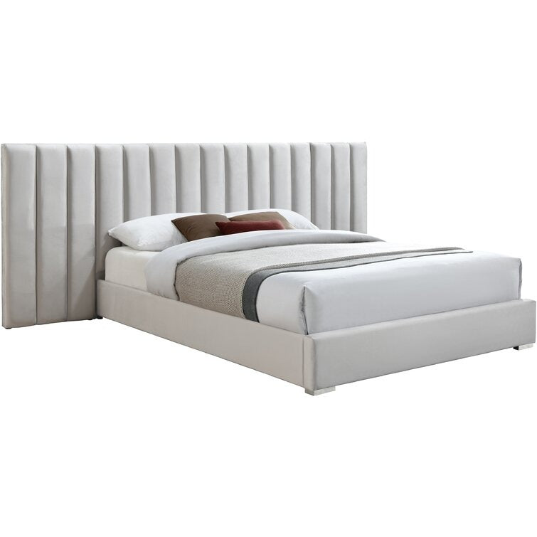 Wide Panel Headboard Bed