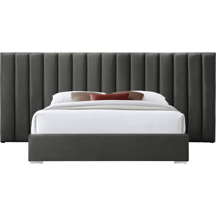 Wide Panel Headboard Bed