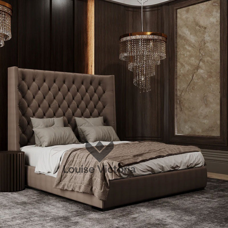 Palma Winged Upholstered Bed