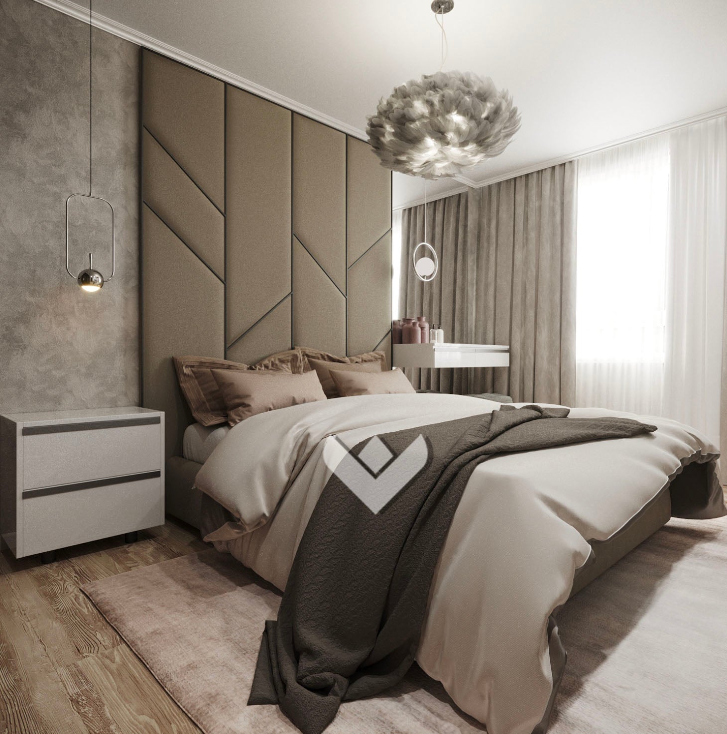 KiM HIGH HEADBOARD LUXURY BED