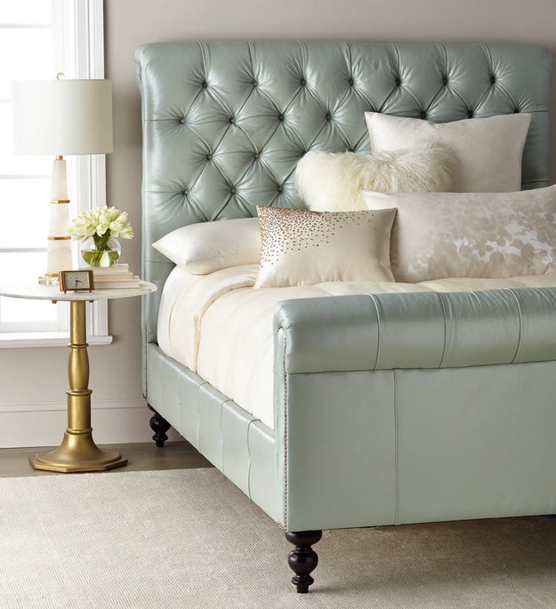 Milan Sleigh Upholstered bed