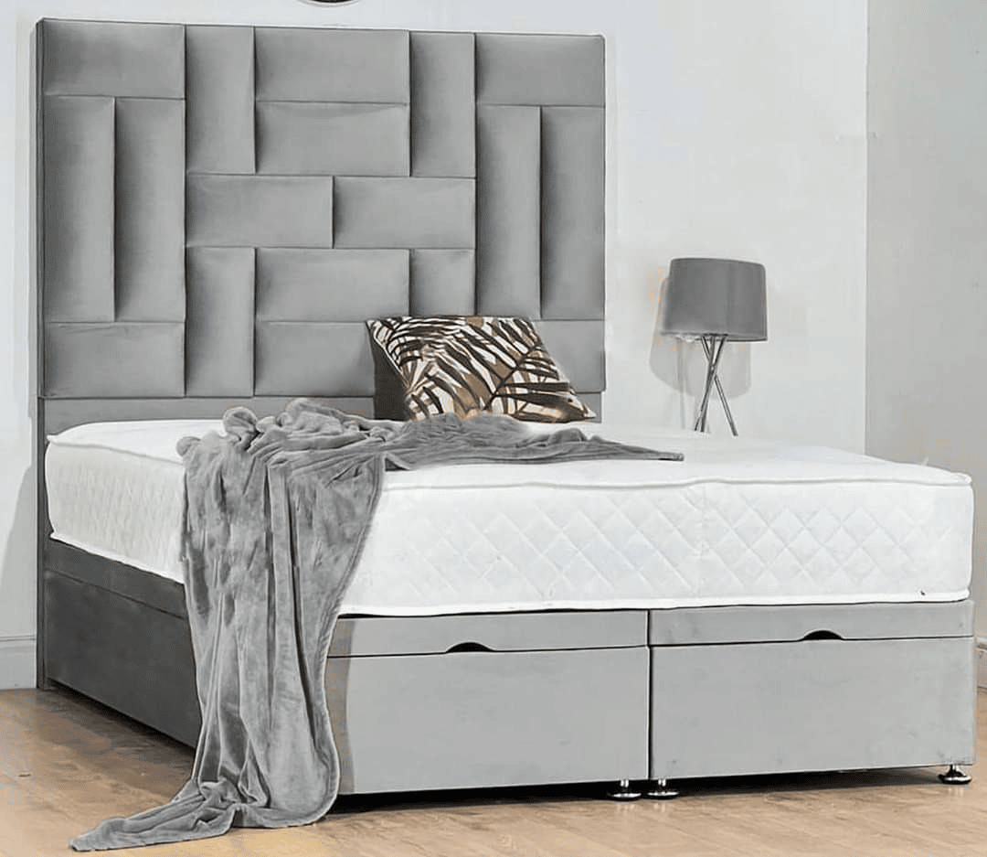 Olivia High Headboard Divan Ottoman Bed