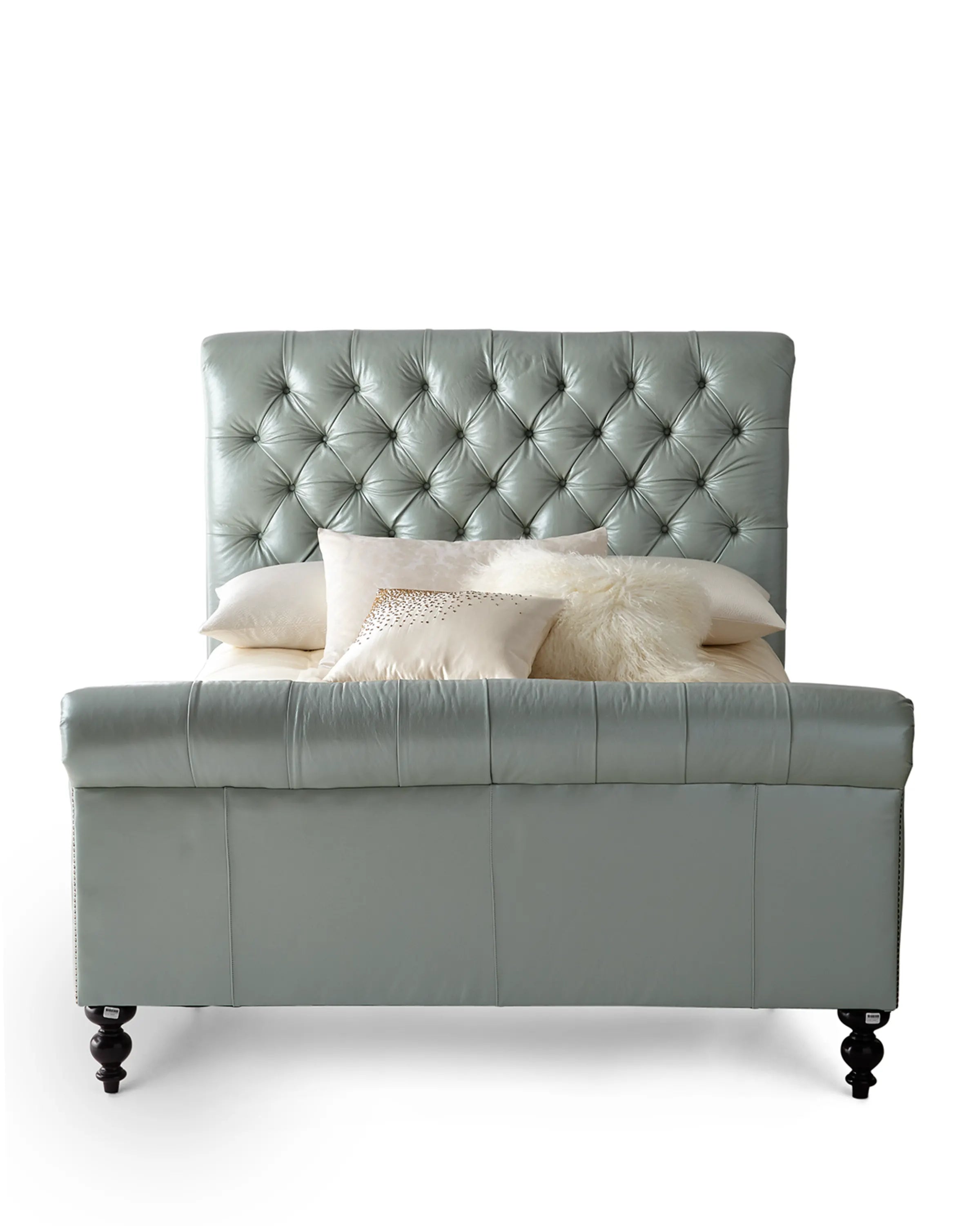 Milan Sleigh Upholstered bed