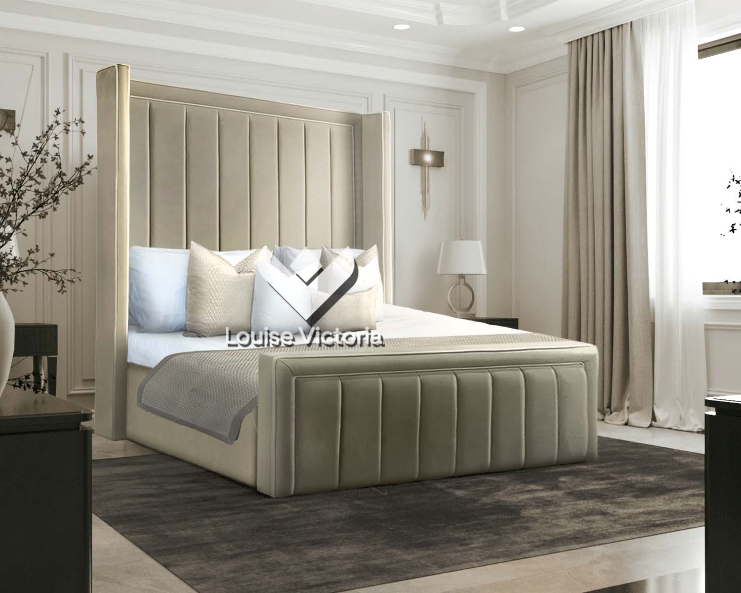 Tuscany Winged Bed